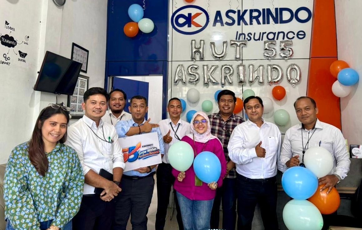 BRI BO Kisaran Ucapkan Selamat HUT ke-55 Askrindo, Komitmen Bersama Majukan UMKM Daerah