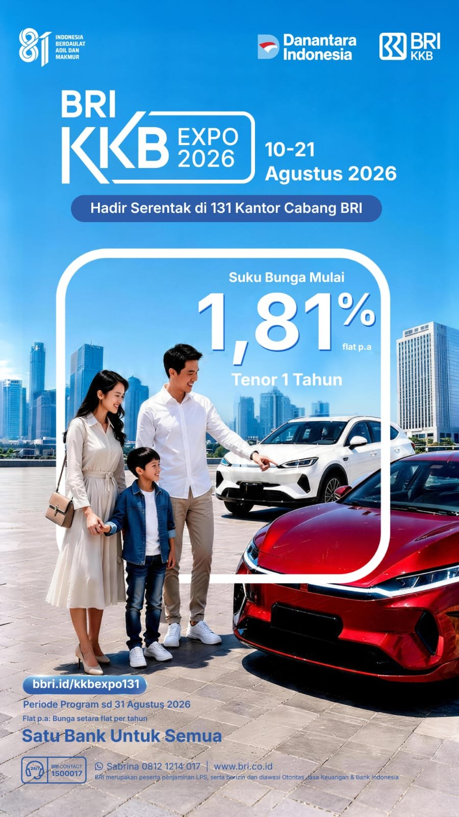 BRI KKB Expo 2026 Hadir di Halaman Kantor BRI BO Kisaran, Tawarkan Promo Pembiayaan Kendaraan